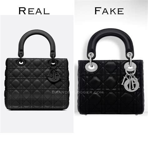 lady dior bag fake vs real|is a dior bag real.